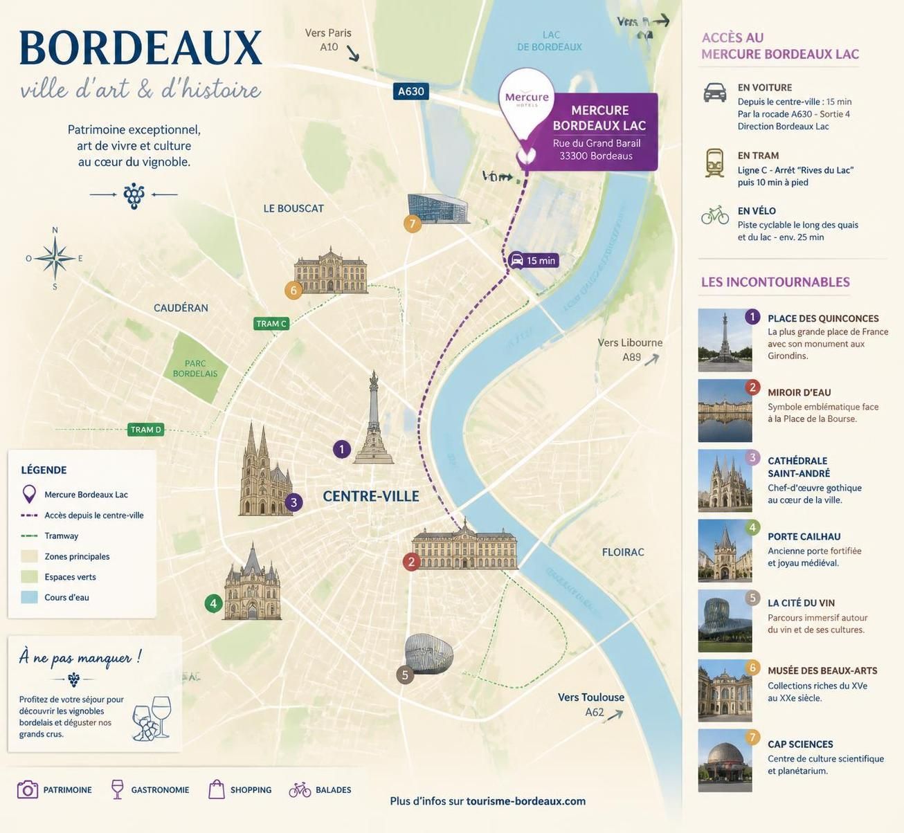 découvrez le confort et l'élégance de l'hôtel mercure bordeaux lac, un lieu idéal pour un séjour alliant détente, modernité et vues imprenables sur le lac.