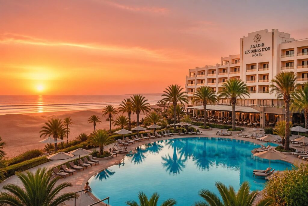 découvrez les atouts de l'hôtel agadir les dunes d'or pour vivre un séjour inoubliable alliant confort, détente et proximité avec les plus belles plages.